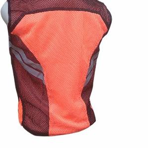 rompi proyek jaring jala safety - hitam oren, M