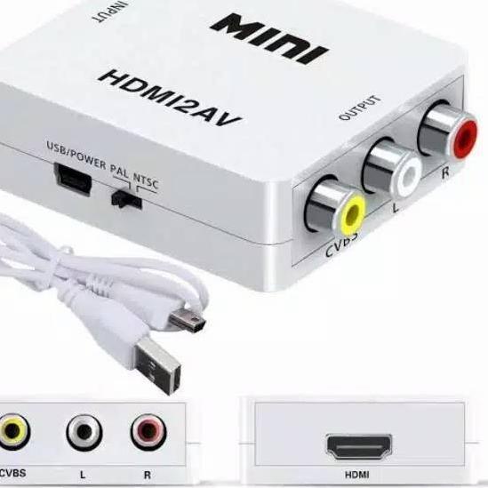 Paket anycast dongle hdmi av converter for tv tabung
