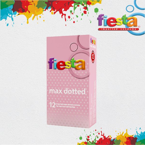 FIESTA Max Dotted 12's ~ Alat Kontrasepsi Pria..untuk Hubungan Pasutri   [HERBALStore]