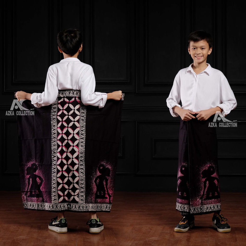 Sarung Batik Anak SD/SMP Motif Wayang Kepyuran