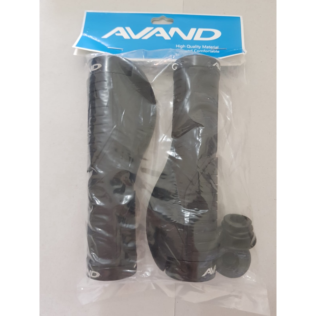 Hand Grip handgrip golok Avand double lock HFA-311 sepeda lipat mtb Hitam Merah