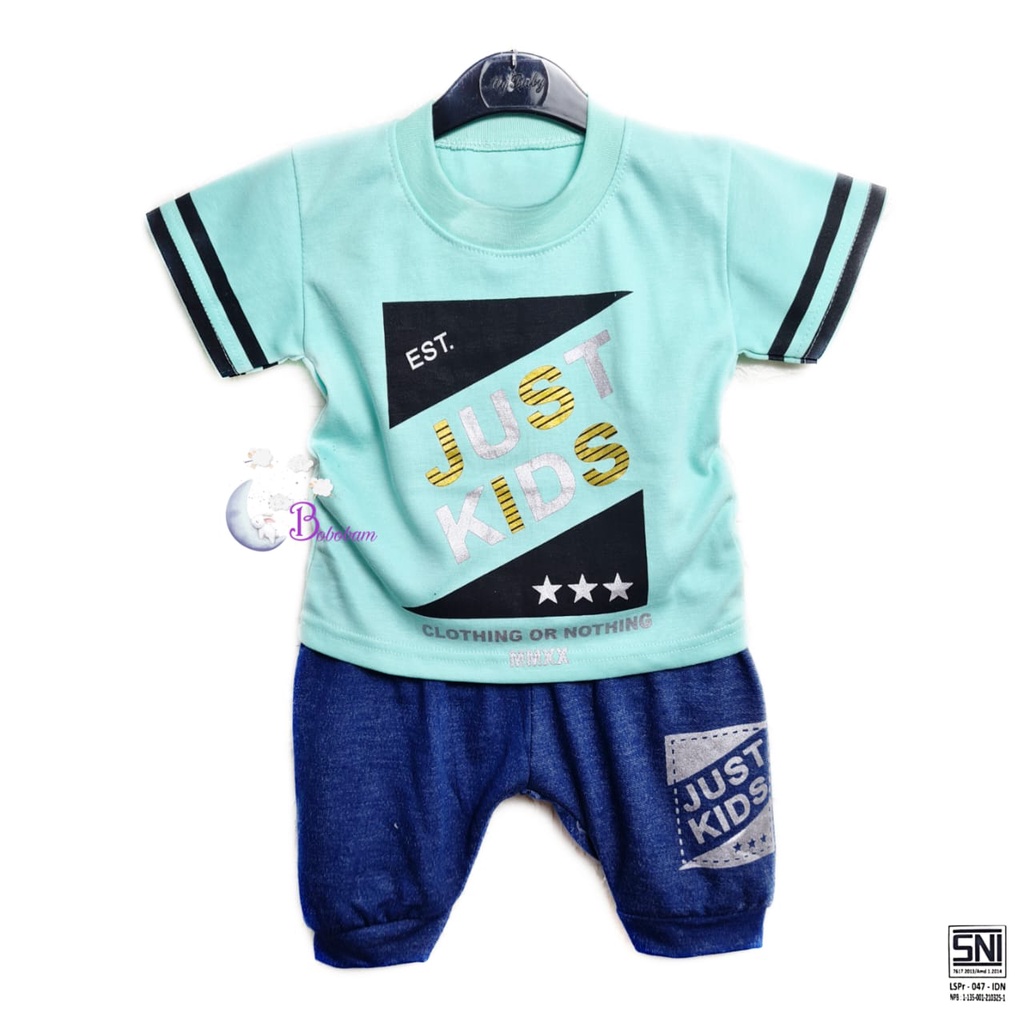 BOBOBAM BAJU BAYI LAKI LAKI SETELAN ANAK COWO LUCU STELAN COWOK 6 12 BULAN KEREN TRENDY KEKINIAN JUST KID