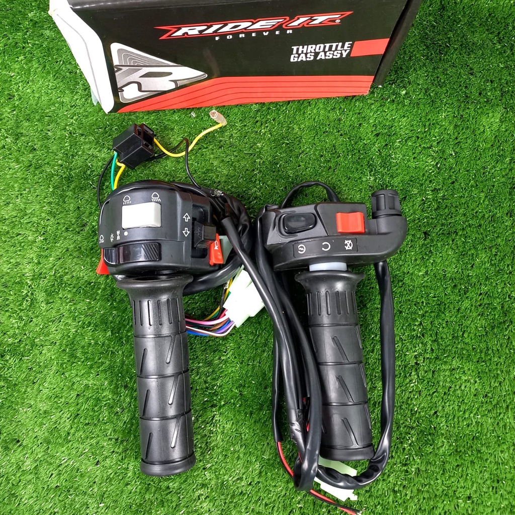 Gas Spontan Kontan KSR plus Holder kanan Kiri Vixion set Handgrip Kaze Universal CB GL Megapro Tiger Rx King