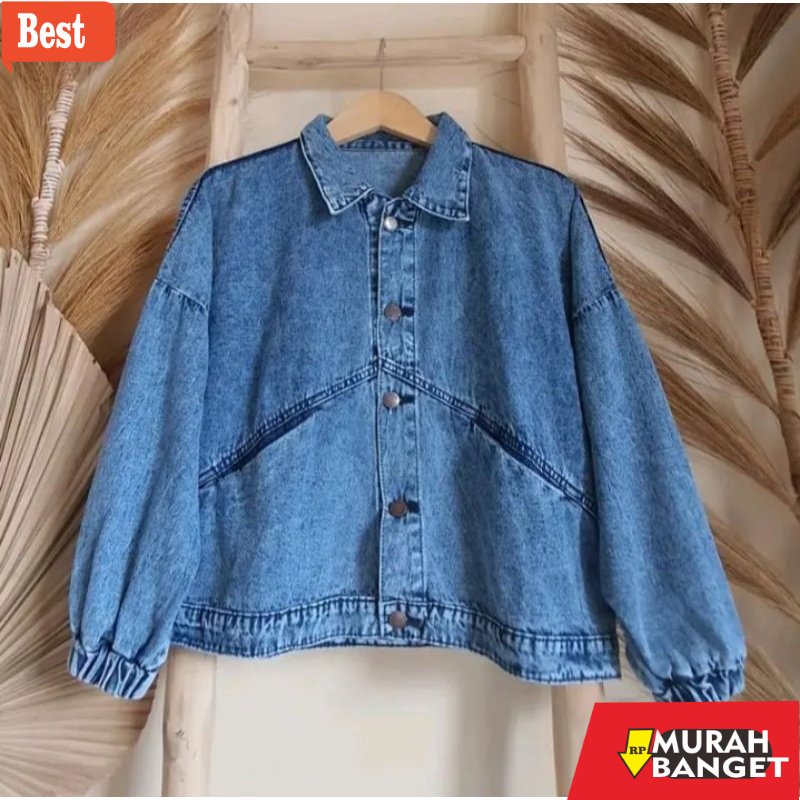 jaket hijaber OVERSIZE JACKET JEANS WANITA VINTAGE BLUE ACID JAKET DENIM OVERSIZE JAKET JINS JUMBO V