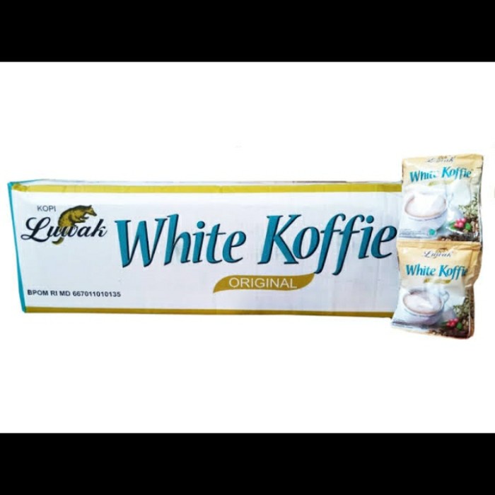 

LUWAK WHITE KOFFIE ORIGINAL 1 DUS ISI 20 RENCENG / KOPI LUWAK SASET