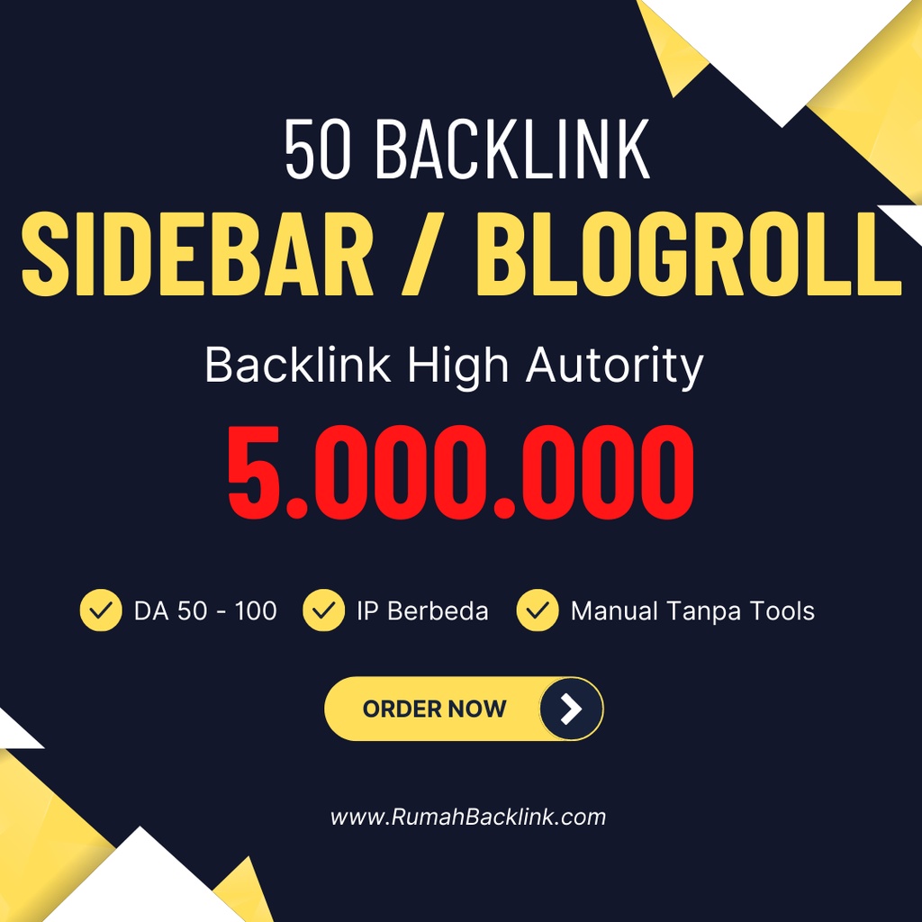 Jual Jasa Backlink PBN Blogroll / sidebar Shopee Indonesia