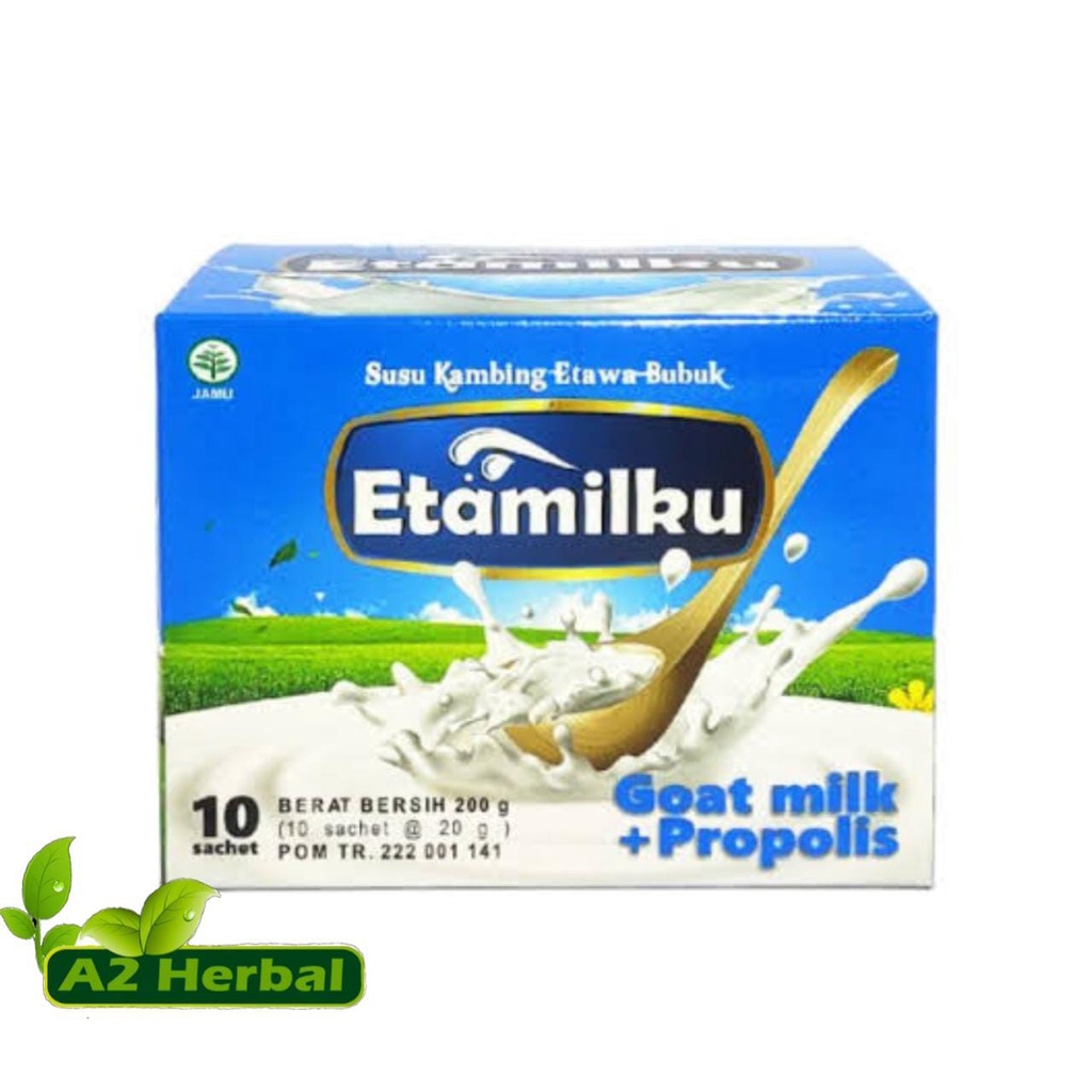 

Etamilku | Susu Kambing Plus Propolis | Susu Kambing Bubuk | Susu Kambing Murni - 1 Box