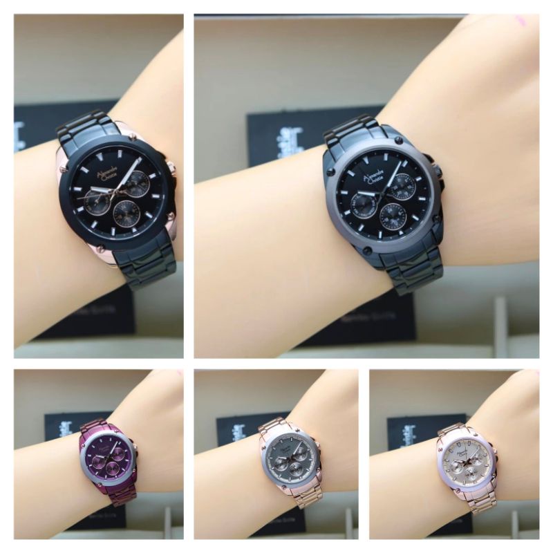 JAM TANGAN WANITA CHRONO ALEXANDRE CHRISTIE AC8667 8667 AC 8667 ORIGINAL