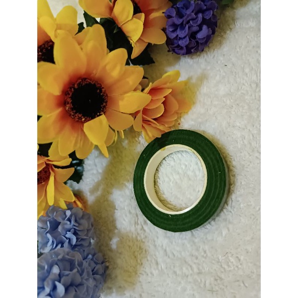 Promo floral tape isi 12 roll/Solasi Floral tape hijau , floraltape 30 yard.