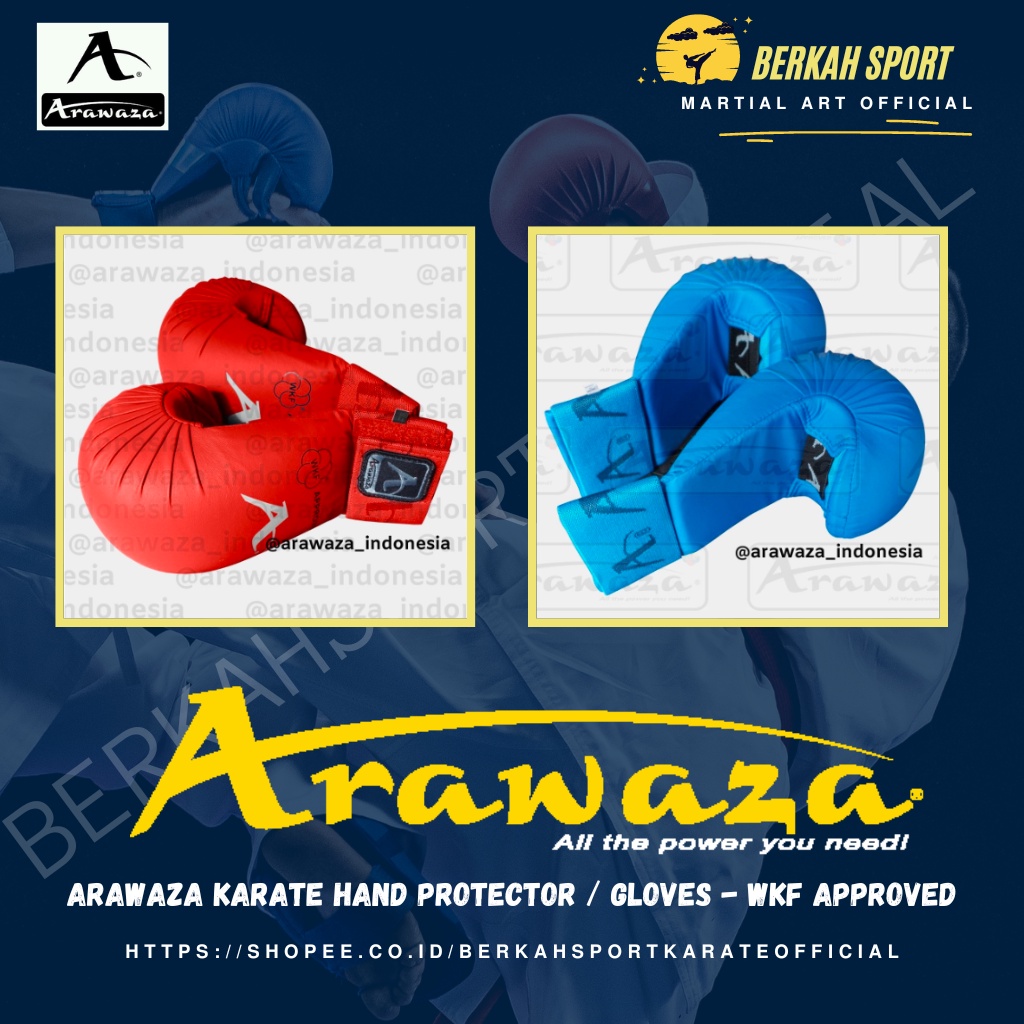 ARAWAZA Karate HAND Protector / GLOVES - WKF Approved