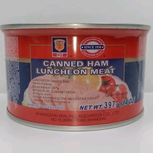 

READY MaLing HAM TTS PREMIUM 397 GR / LUNCHEON MEAT / MALING TTS BABI KALENG