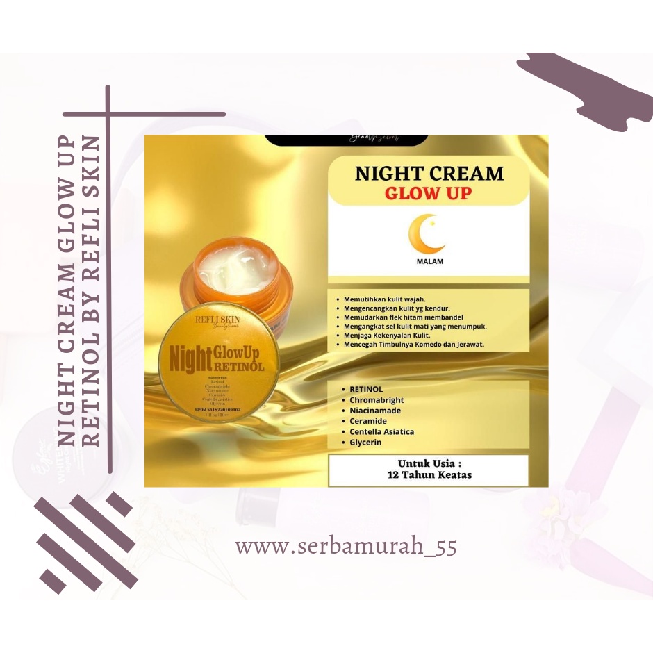 BB GLOW LUXURY LGLOW / LGLOW NIGHT CREAM WHITENING LUXURY