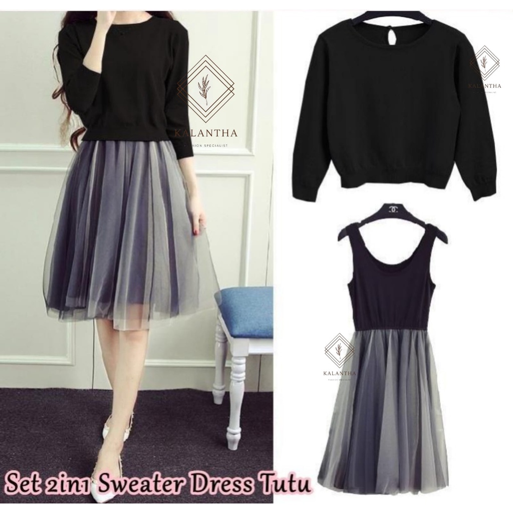 KALANTHA FASHION Dress Setelan Sweater Fashion wanita Dress wanita Fashion terbaru Dress cantik