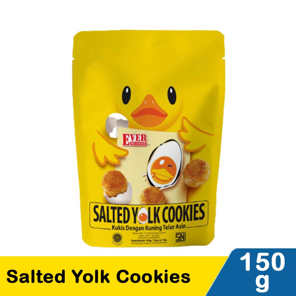 

Ever Delicious Cookies Salted Yolk - Chocolate - Kukis filling Cokelat - Kukis dengan Kuning Telur Asin - Kukis Telur Asin 150gr