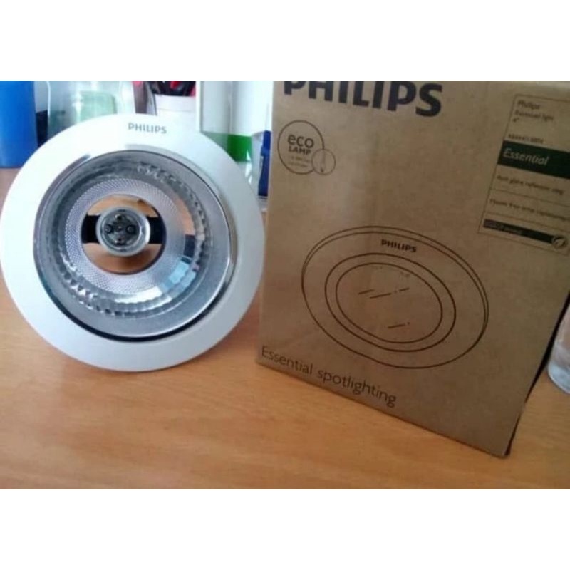 Downlight Philips 4"/Fitting Lampu Downlight 4 Inch Receissed PUTIH White