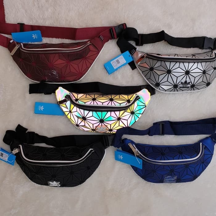 TERBARU Tas Selempang Adidas 3D Issey Miyake WaistBag Adidas Original Unisex - Deep Red