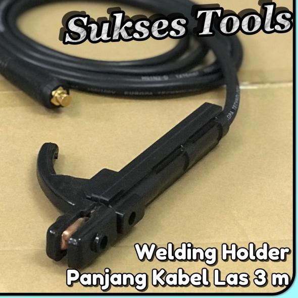 Tang Las / Welding Holder + Tang Massa /Earth Clamp Set + Kabel Las