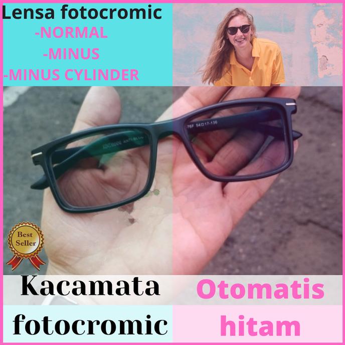 BEST SALES KACAMATA MINUS AFGAN FOTOCROMIC (FREM+LENSA) KACAMATA BERUBAH WARNA STOK TERBATAS