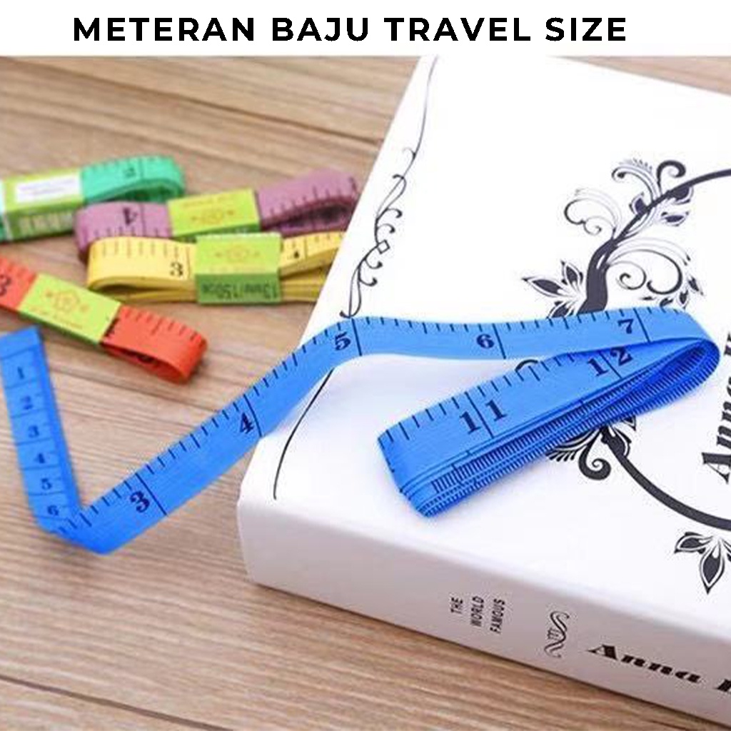 Meteran Baju Metran Jahit Serbaguna Pengukur Badan Multifungsi Alat Ukur Bahan Kain Pakaian Tailor  | GROSIRXPRESS
