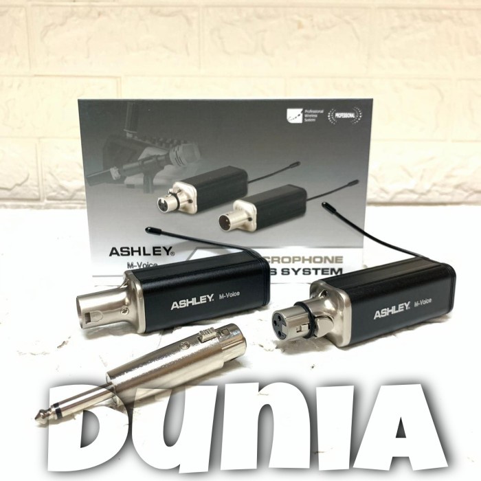 {MusikStore} Transceiver Ashley M Voice Untuk Mic Kabel Jadi Mic Wireless JARAK BI Berkualitas