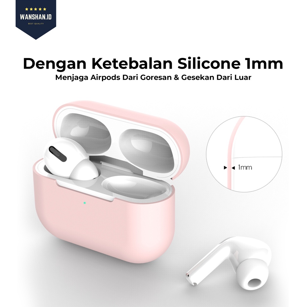 [WS] Premium Silicone Casing/Case Untuk Airpods Pro/I13 Free Hook Protection Case