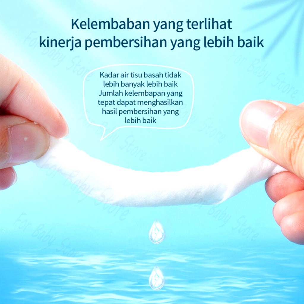Tisu Basah 80s Tissue Basah Non perfumed non Alcohol,Aman Untuk Mata, Mulut dan Telinga Kucing/Anjing
