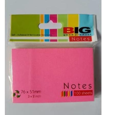 

↜ Stick note memo tempel BIG 76 x 51 mm ㄷ