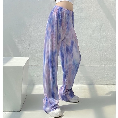 【Blossom】Casual Tie-dye Wide-Legged Pants 2424