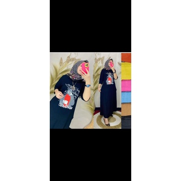 gamis kaos viral(ori nabil)