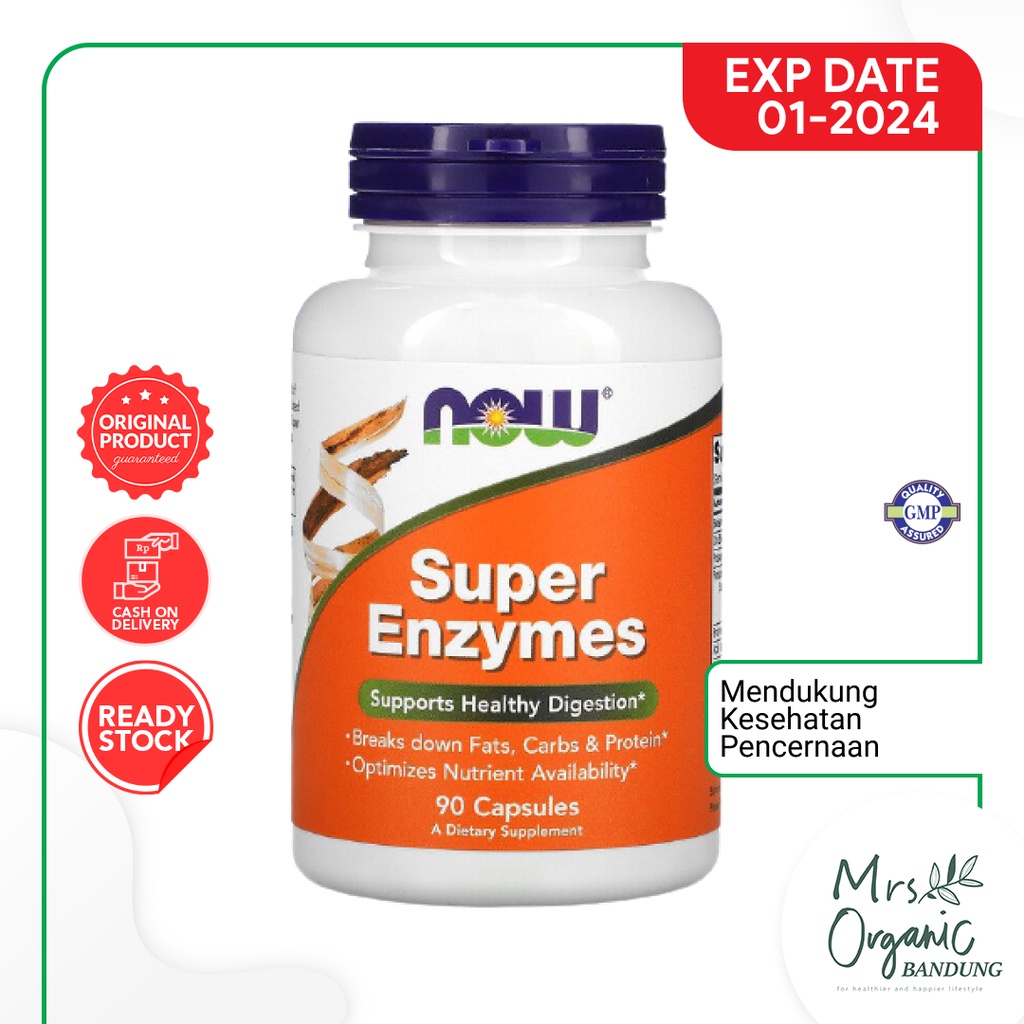 Jual Vitamin Mineral Super Enzymes Now 90 Kapsul Shopee Indonesia