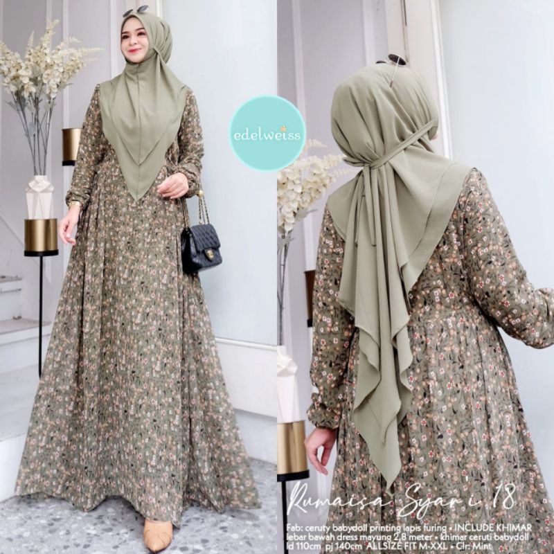 Rumaisa Syari 18 By Edelweiss || Gamis Syari