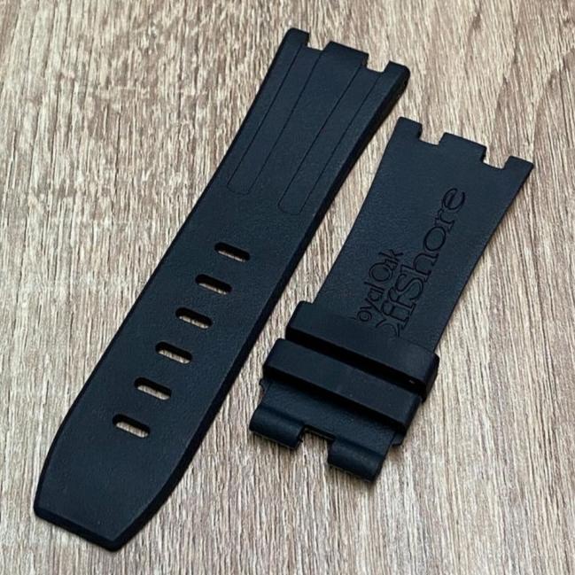 STRAP-TALI JAM TANGAN AP-AUDEMARS PIGUET RUBBER - Hitam