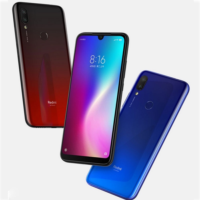 [Baru] Xiaomi Redmi 7 Smartphone Android 3/32GB 4/64GB 4000mAh kartu sidik jari ganda 4G Mobile Phon