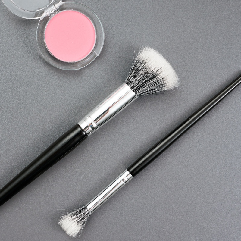 Papaozhu Kuas Makeup Sintetis Portable Foundation Bedak Blending Concealer Eyelash Eye Shadow Blush Eyeliner Lips Brushes Kosmetik Set Untuk Make Up