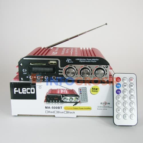 Ampli Bluetooth Ac Dan Dc Fleco Ma 500Bt Amplifier