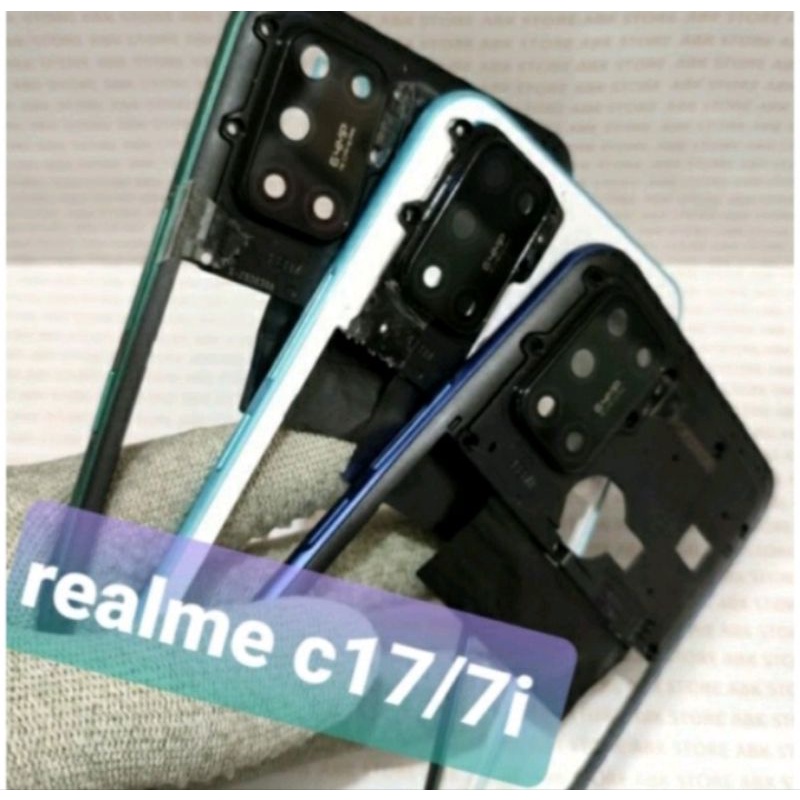 bezel bezzel tutup mesin tulang samping  realme c17 / realme 7i