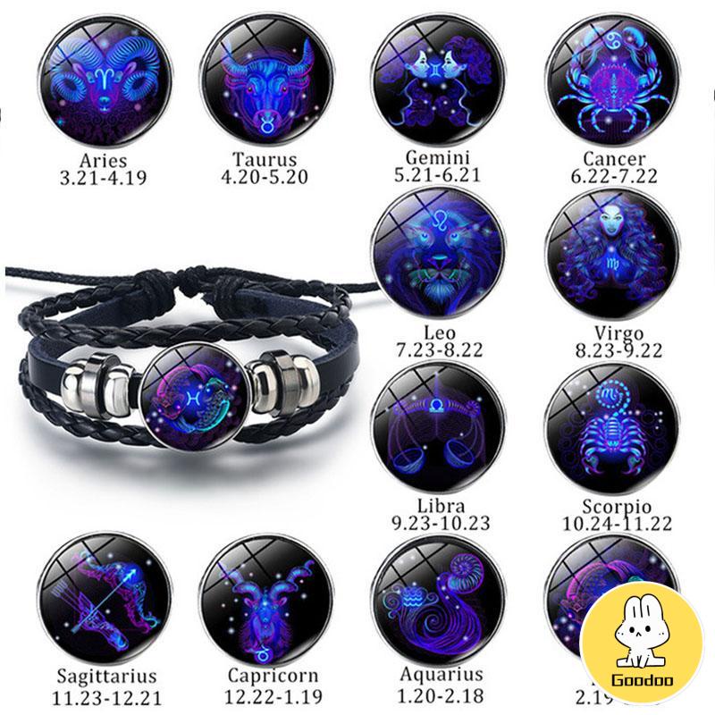 Gelang konstelasi Gelang Zodiak Import Gelang Manik-manik Batu -Doo