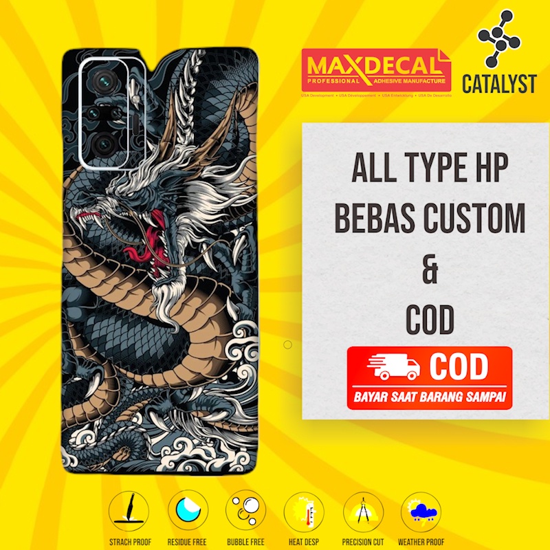 Garskin Redmi Note 10 Pro Fullbody - Kode dragon - Free Custom Skin Protector Case