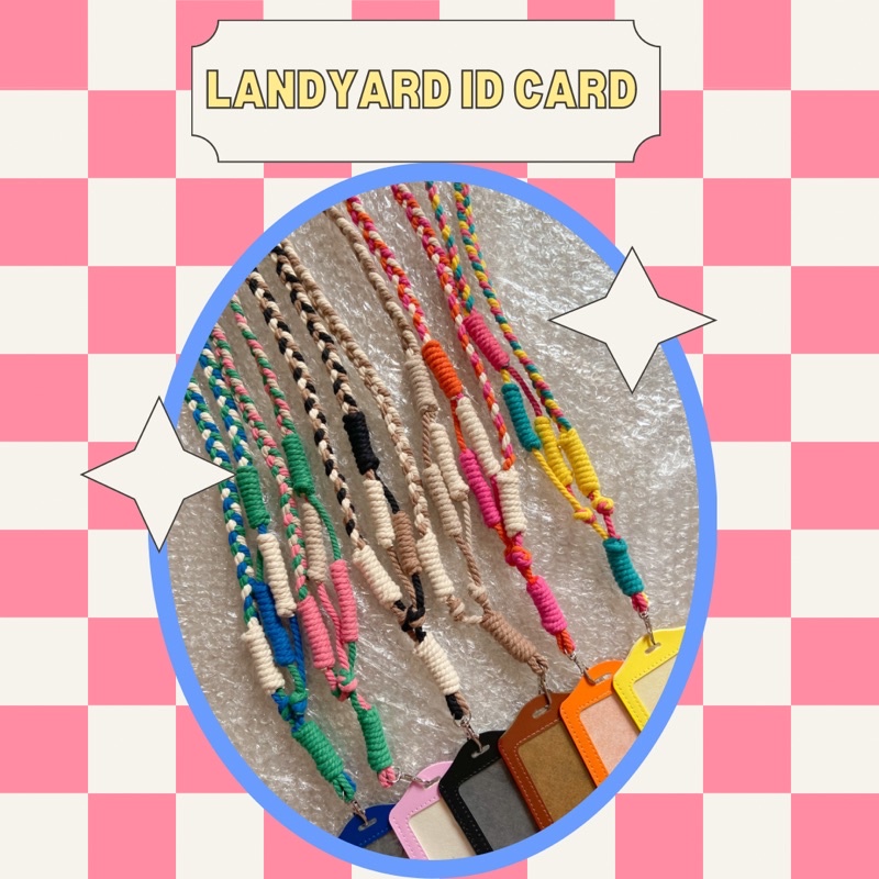 

Lanyard ID card macrame // READY
