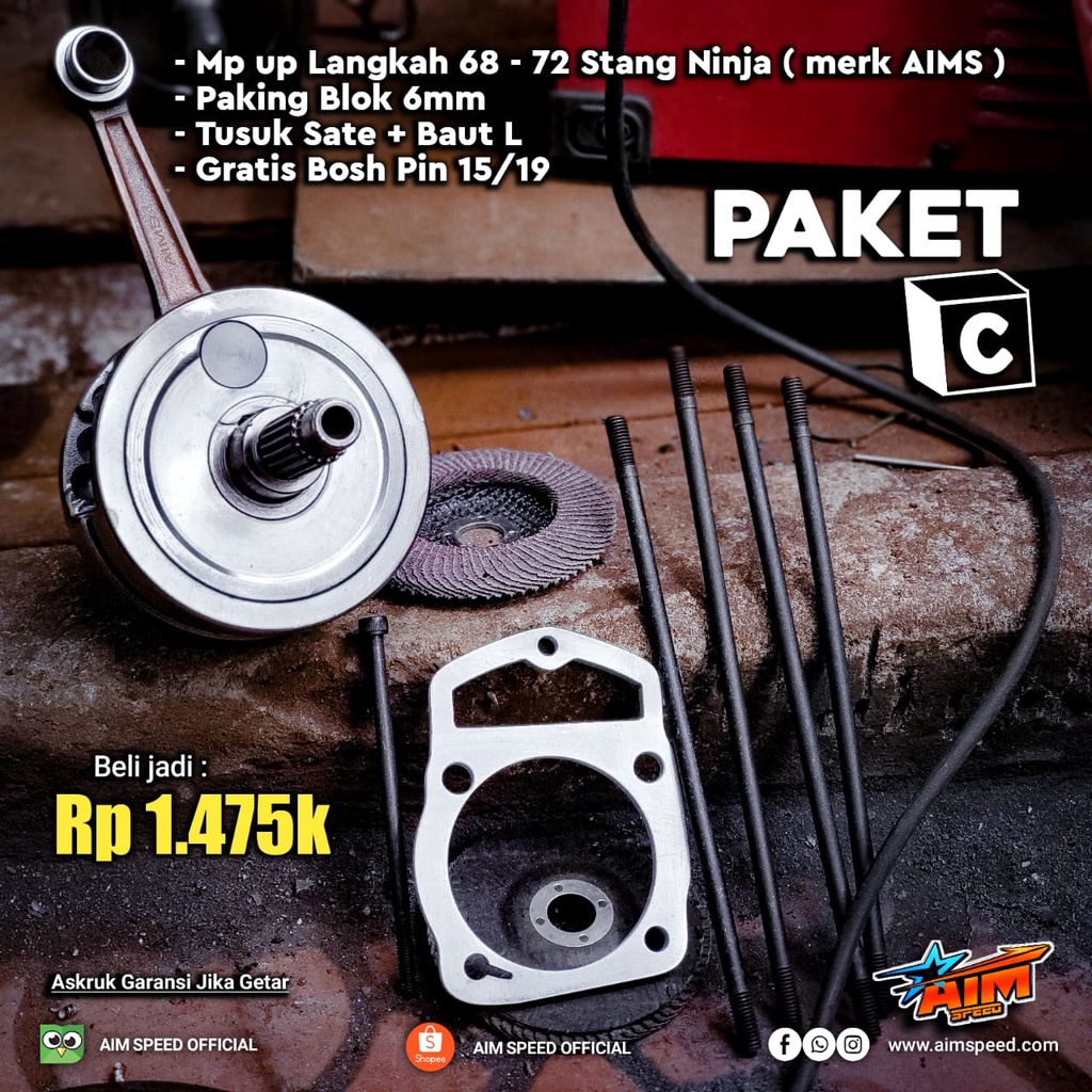 Jual Paket Hemat C Aim Speed Askruk Mp Paking Kamprat Tusuk Sate Kruk