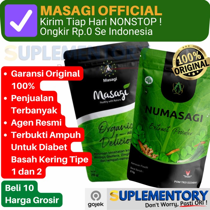 Masagi 125gr 215gr NuMasagi Diabetes 125 215 gr Free Ongkir Indonesia