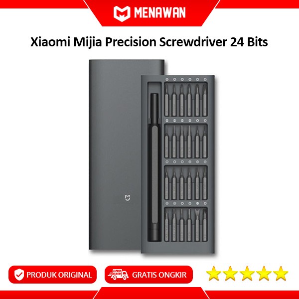 [BAYAR DITEMPAT] Xiaomi Mijia Precision Screwdriver Kit 24 Bits Obeng Set 24-In-1 - Logo Mijia / Per
