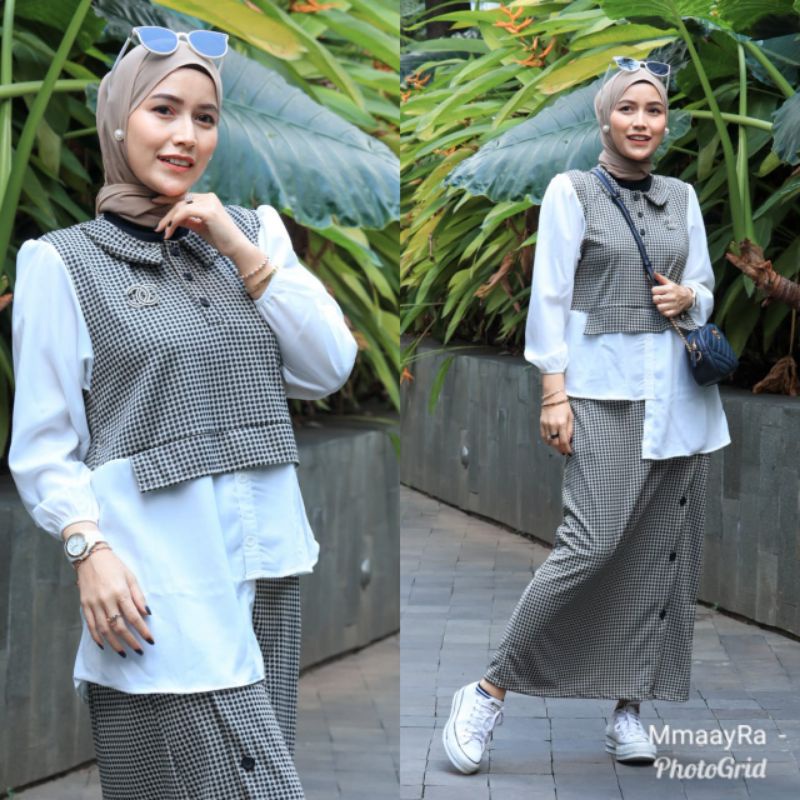 Meily Set By Mmaayra Matt Kniting wafle uniqlo mix toyobo