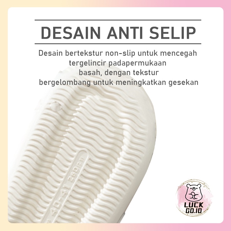 Sandal Slop Karet / Sandal Pria Dewasa /  Sandal Couple Sandal Jelly Sandal Rumah Sendal Karet Sandal Murah Soft Non-Slip Rubber Elastic Empuk