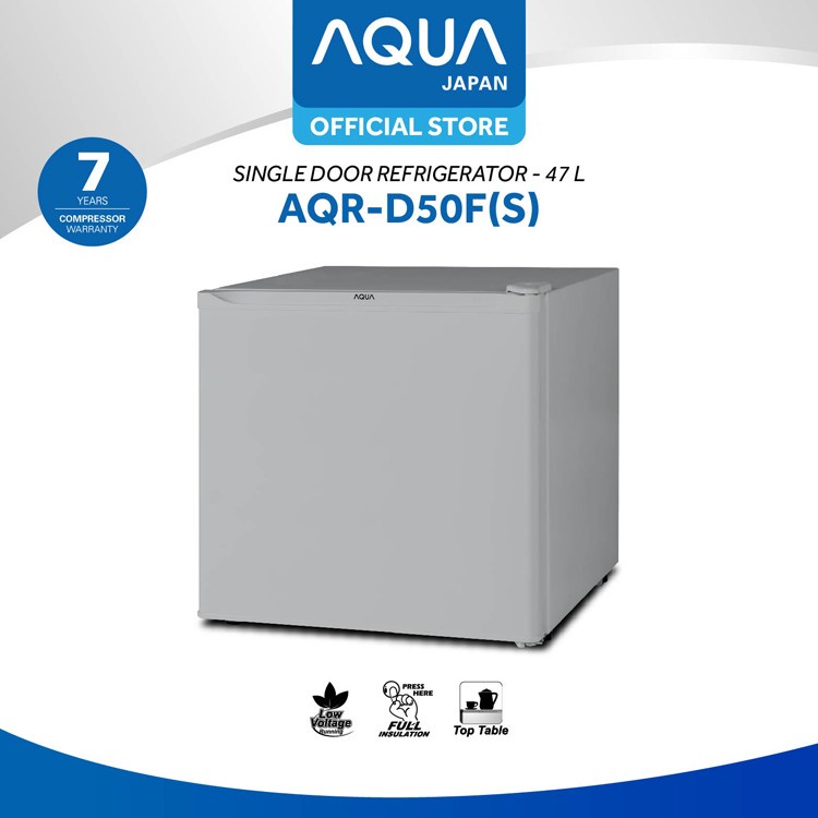 Lemari Es Portable Aqua AQRD50FW / Kulkas Mini Aqua AQRD50F