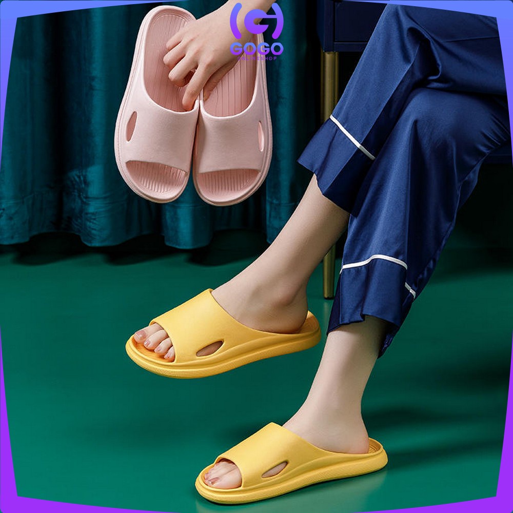 GOGO-S53 Sandal Rumah Slipper Wanita Selop EVA Empuk / Sendal Kamar Mandi Rumahan Sandals Unisex Slip On Jelly