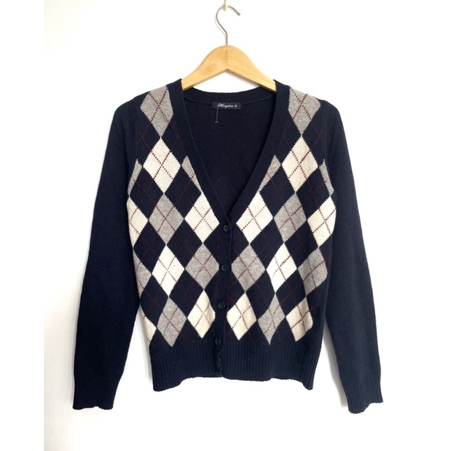cardigan motif ketupat