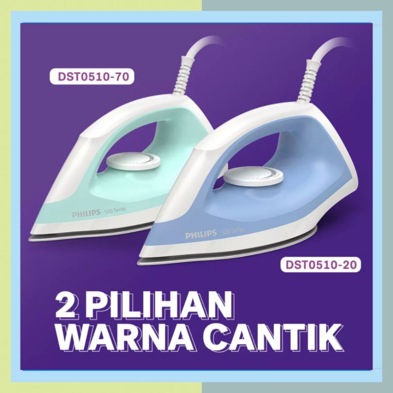 Setrika Philips DST0510 Gosokan Philips DST 0510 Original Garansi Resmi Philips