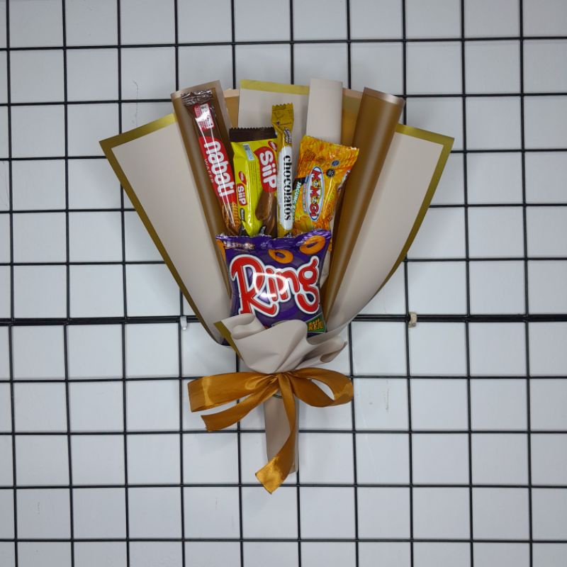 [BISA COD] Buket Snack Bingkisan Souvenir Ulang Tahun Anak Bouquet Makanan Ringan