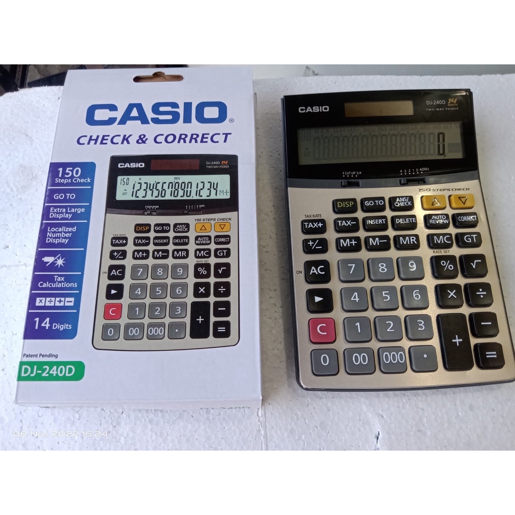 

KALKULATOR CASIO DJ 240D, 14 DIGIT